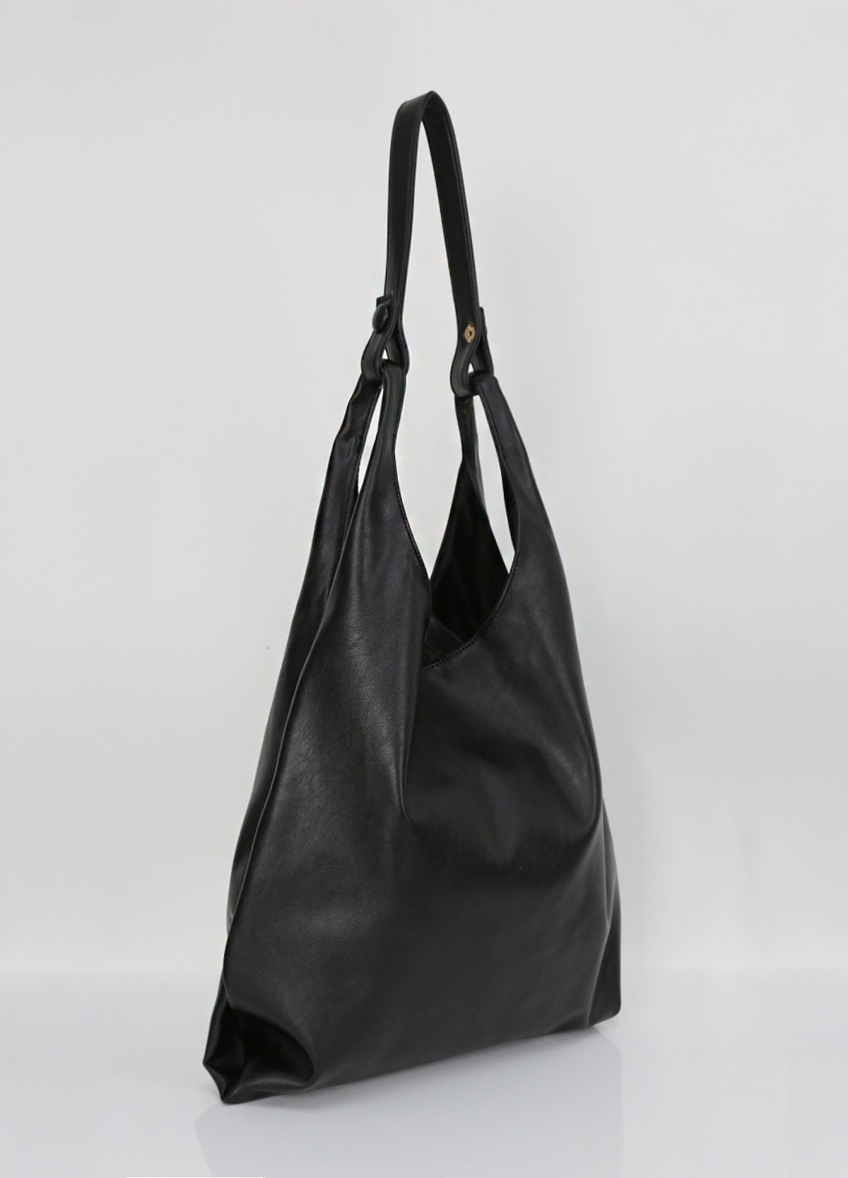 Boxy Shoulder Leather Bag