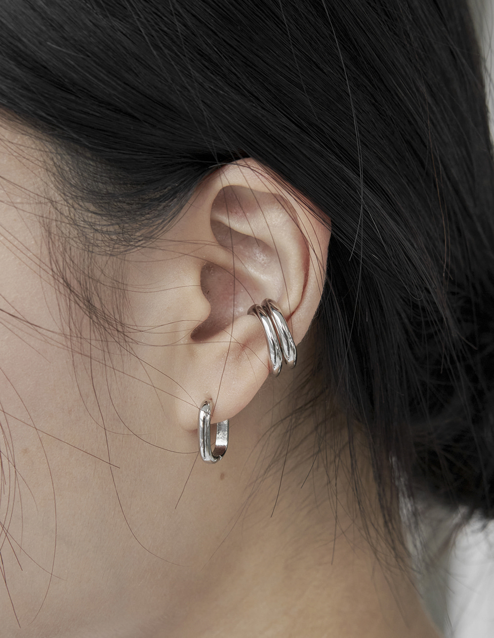 Square One-touch Earring