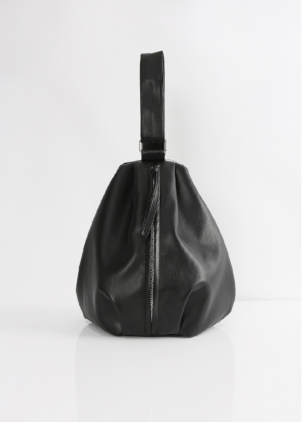Round Shape Leather Bag
