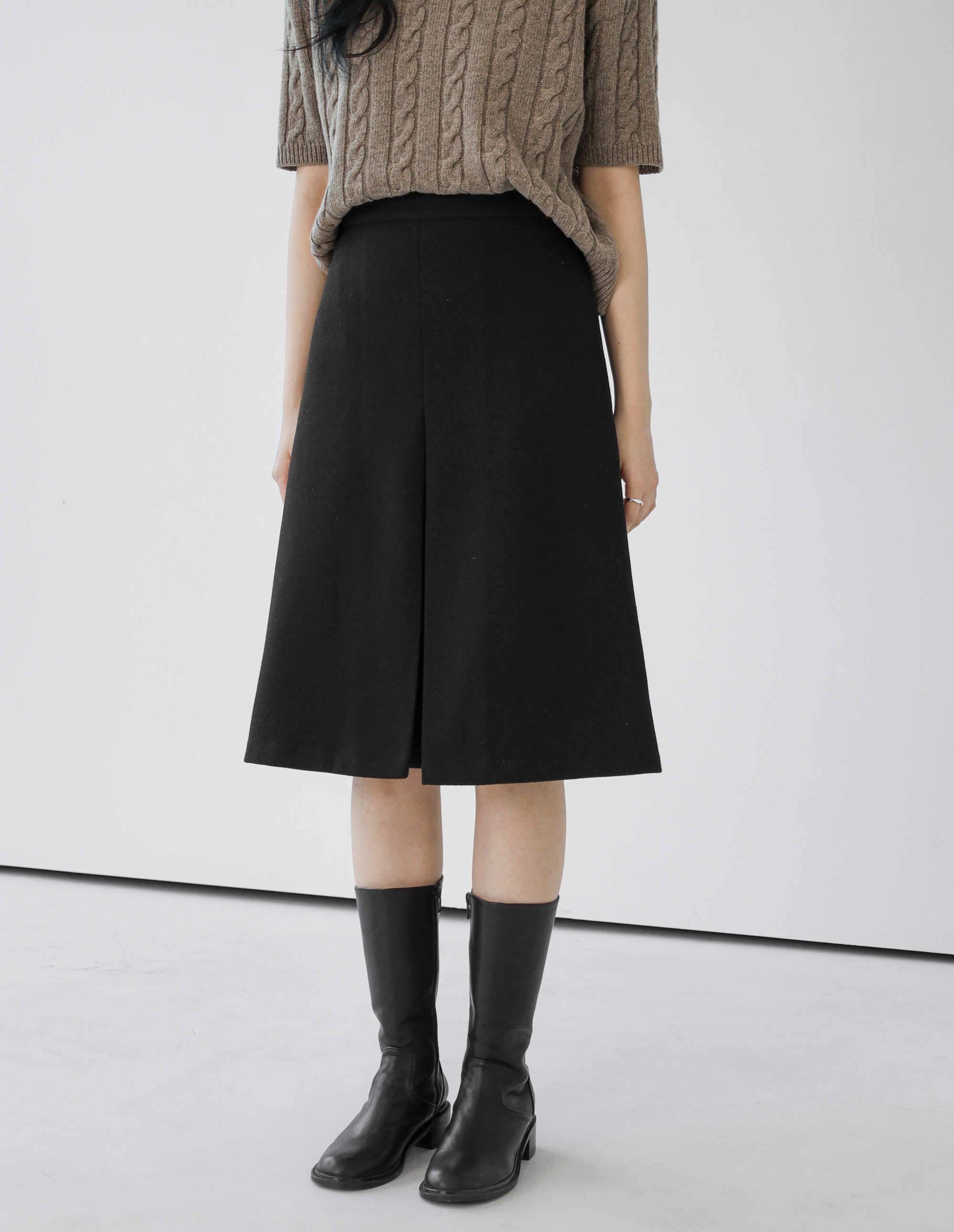 Mood A-line Midi Skirt