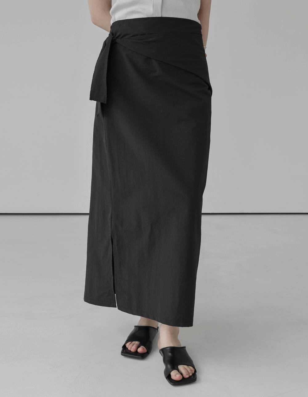 Hard Nylon Wrap Skirt