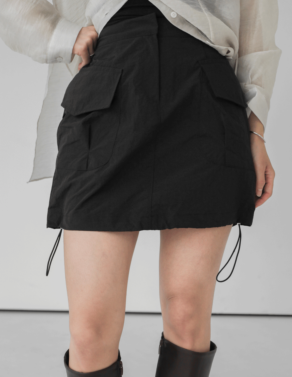 Stopper Nylon Mini Skirt
