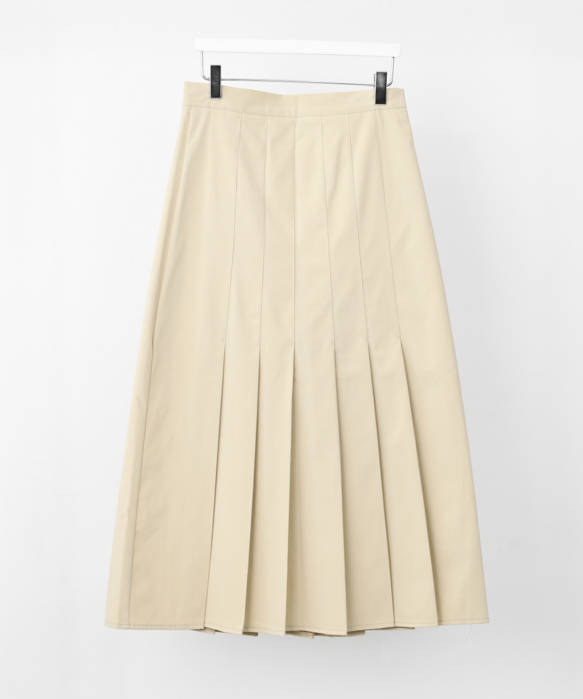 Middle Pleats Long Skirt