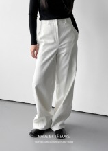 [THEORE] Wide Curved Pants